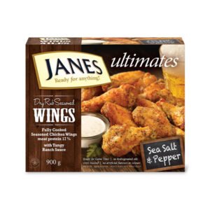 Dry Rub Seasoned Chicken Wings Sea Salt & Pepper