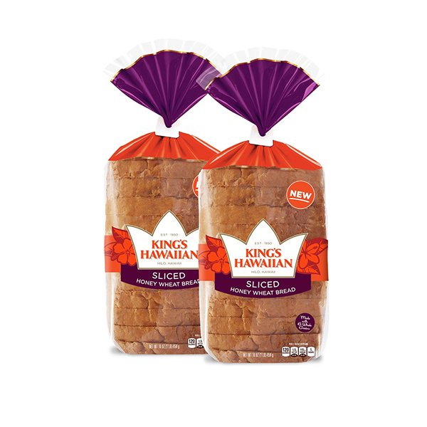 Honey Wheat Sliced Bread, 2 Pack Honey Wheat Sliced Bread, 2 Pack